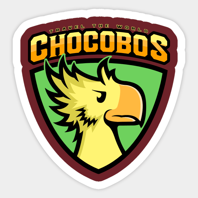 Go Chocos Go Sticker by PlatinumBastard